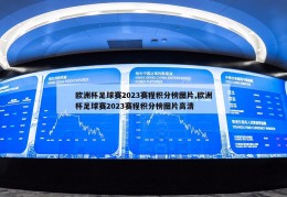 欧洲杯足球赛2023赛程积分榜图片,欧洲杯足球赛2023赛程积分榜图片高清