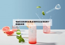 电脑实况欧洲杯比赛,欧洲杯实况足球在哪个频道能收视