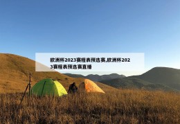 欧洲杯2023赛程表预选赛,欧洲杯2023赛程表预选赛直播