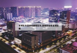 足球比分深圳对国安比分,深圳对山东足球比赛