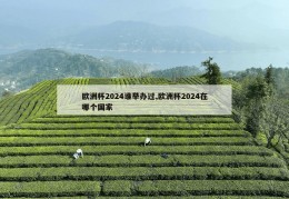 欧洲杯2024谁举办过,欧洲杯2024在哪个国家