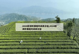 2024欧洲杯赛程时间表分组,2024欧洲杯赛程时间表分组