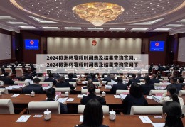 2024欧洲杯赛程时间表及结果查询官网,2024欧洲杯赛程时间表及结果查询官网下载